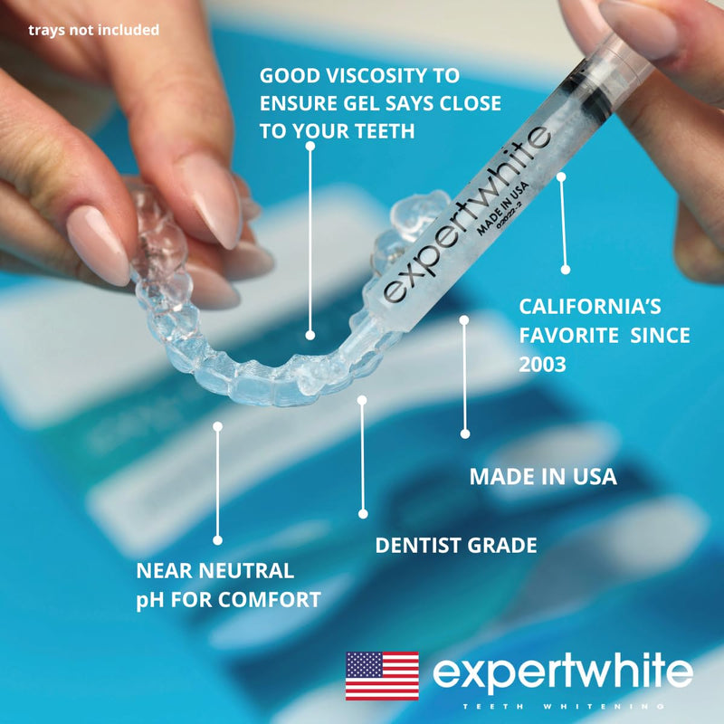 Ultra+ 44% Teeth Whitening Gel Refills for Trays. Carbamide Peroxide Strongest Dental Tooth Bleaching Syringe for Brite Teeth Smile (4 gels, 3cc Each, 15 Minutes). Gels only. No Trays. - BeesActive Australia