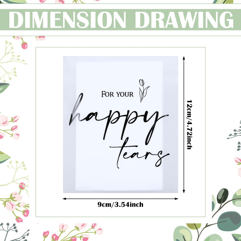 Happy Tears Tissue Packs for Wedding 3 Ply Wedding Tissues for Guests Travel Size Bulk Individual Facial Wedding Tissues Welcome Bag Stuffers Gift Bride and Groom Mother Daughter (30 Pack) 30 - BeesActive Australia