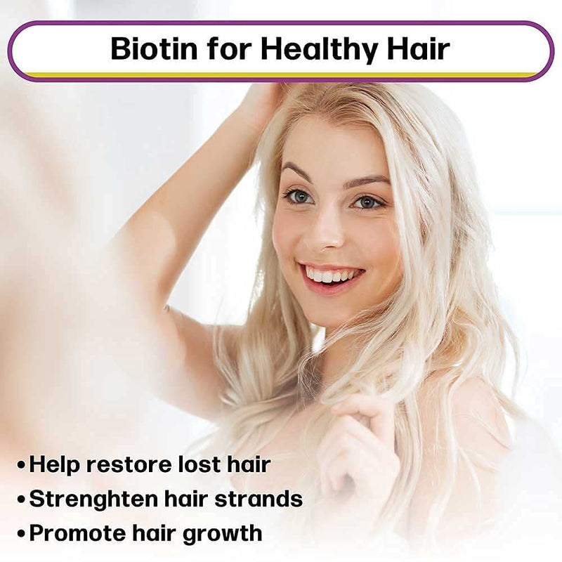 SBR Nutrition Biotin Liquid Drops, 5000mcg per Serving (60) 1.0Fl.oz (30ml) Vanilla Natural Vanilla - 5,000 mcg
