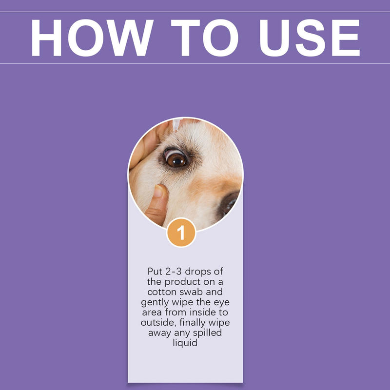 Dog & Cat Eye Wash, Gentle Pet Eye Rinse, Eye Washfor Dogs & Cats Eye Infection Treatment to Soothe Eye Infection Allergy, Dog Tear Stain Cleaner, Suitable for All Breeds & Ages, 30ml (30ml)