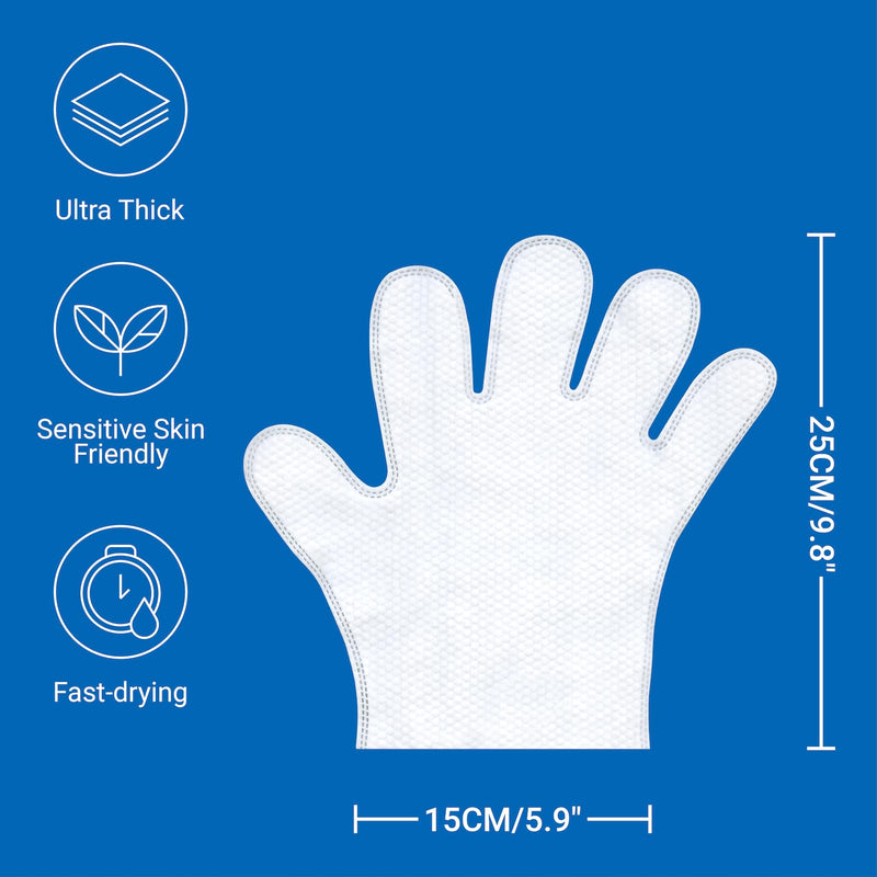 Pet Grooming Glove Wipes, Dog and Cat Cleaning Wipes for Fur, Paws, Butt, Puppy and Dog wet wipes, Hypoallergenic Deodorizing with Natural Sunshine Oat Extract, On-the-Go Freshness, Fast clean - BeesActive Australia