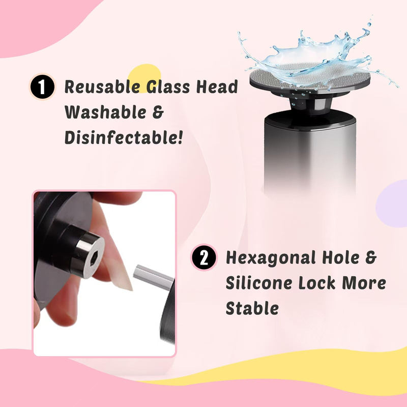 Electric Foot Callus Remover, 9-Speed for Dead Skin, Aluminum Alloy, Nano Glass Disc, Type-C Rechargeable, Replacement Discs, Storage Case – Spa Pedicure, Relaxing Self-Care (Gunmetal) Gunmetal（professional Edition） - BeesActive Australia