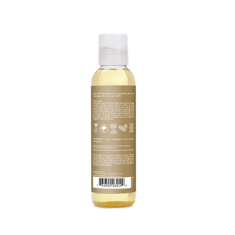 SheaMoisture Body Oil for Dry Skin Sweet Almond Oil Cruelty Free 4 oz