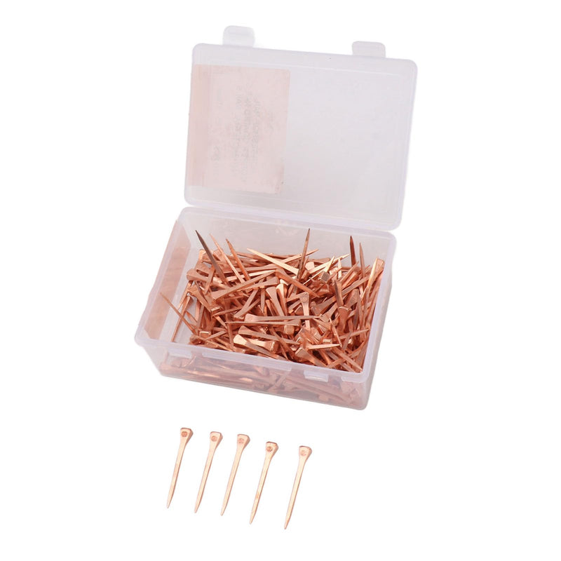 250Pcs Horseshoe Nails Copper Plated Rustproof Equestrian Riding Equipment Pet Supplies (51mm E5) 51mm E5 - BeesActive Australia