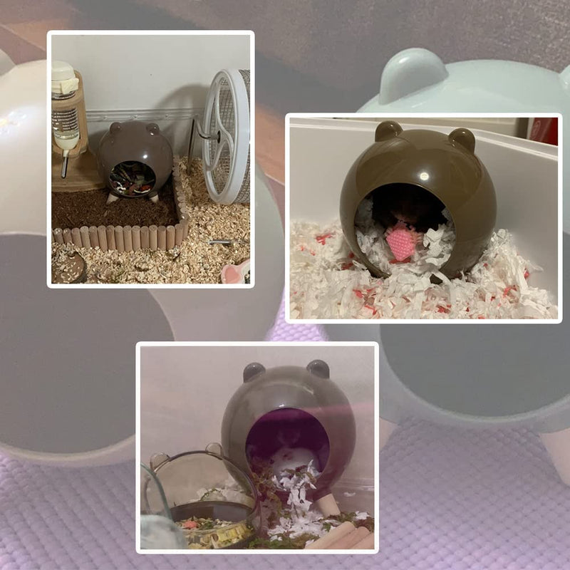 Marchul Hamster Food Bowl for Dwarf Hamster Syrian Hamsters Gerbils Brown Bowl - BeesActive Australia