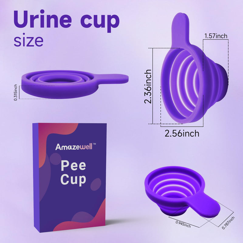 Urine Cups for Ovulation & Pregnancy Tests: Reusable & Collapsible Pee Cups for Home Fertility Testing | Easy to Use & Clean (1PCS) 1PCS - BeesActive Australia