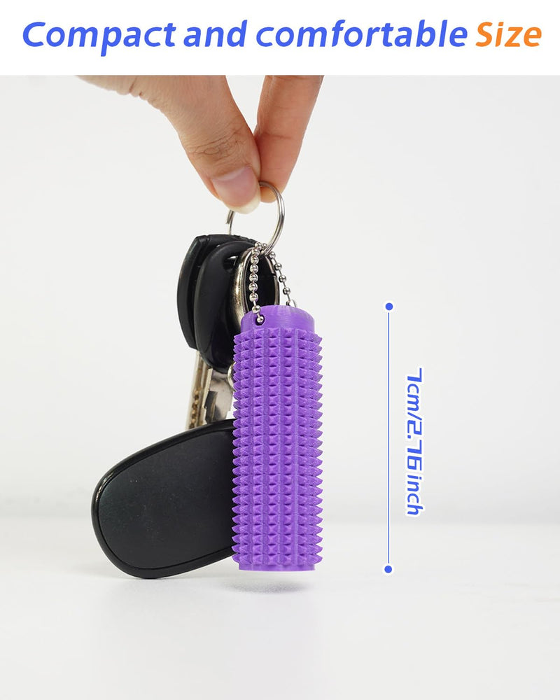 Little Ouchies Pain Fidget Toys for Adults, Spiky Sensory Anxiety Relief Stimming Tools, Pocket Stress Fidget Keychain with Spiky Texture, Pain Stim Fidget for Adults Anxiety & Stress Management Pink