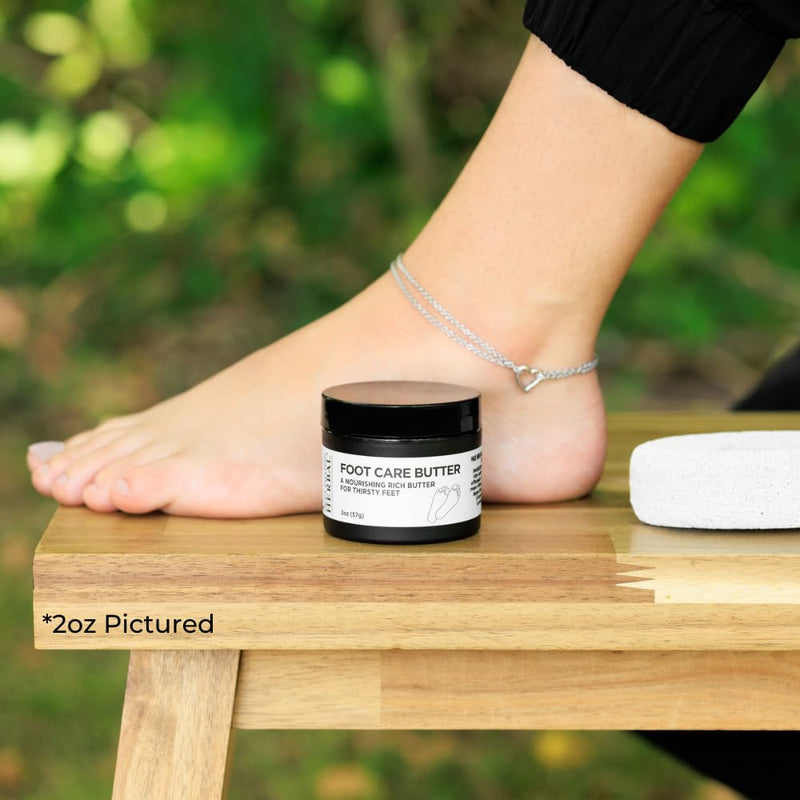 Ora's Amazing Herbal Foot Care Butter, Heel Balm, Foot Balm, Repair Cream for Dry Cracked Heels & Feet (8 oz) Tea Tree, Lavender, Peppermint 8 Ounce (Pack of 1) - BeesActive Australia