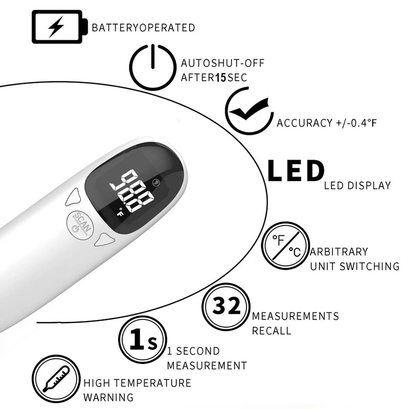 Cat & Dog Thermometer Non-contact Rechargeable Pet ear Thermometer,Designed for Pet,Fast and Accurate Temperature Detection - BeesActive Australia