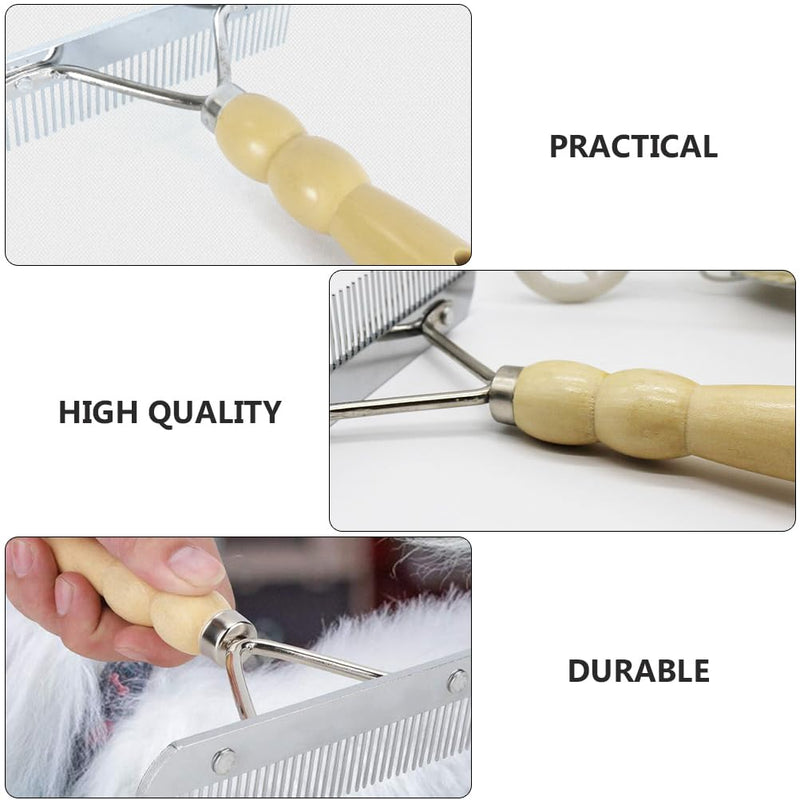 balacoo 3 Pcs Horse Nail Rake Comb - Pet Horse Hair Comb, Horse Brush Steel Comb for Hair, Pet Mane Pulling Tool, Pet Horse Hair Brush, Mane Brush Dog Deshedding Brush - BeesActive Australia