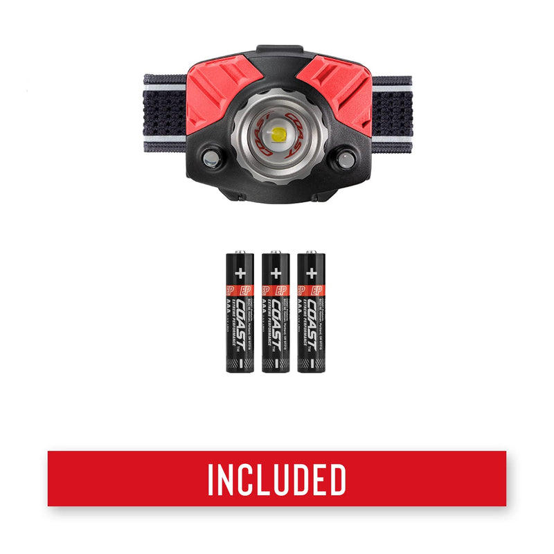 Coast® FL75 700 Lumen Dual Color Twist Focus™ LED Headlamp, Black