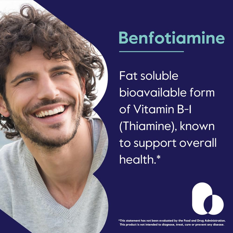 BESTVITE Benfotiamine 150mg (360 Veg Caps) (120x3) - No Stearates - Vegan | Fat Soluble Vitamin B1 Thiamine Supplement - No Silicon Dioxide - Non GMO - Gluten Free - Easy to Swallow Capsules 1 Count (Pack of 360)