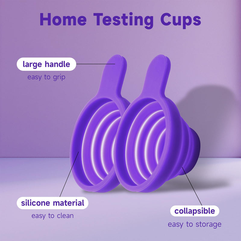 Urine Cups for Ovulation & Pregnancy Tests: Reusable & Collapsible Pee Cups for Home Fertility Testing | Easy to Use & Clean (1PCS) 1PCS - BeesActive Australia