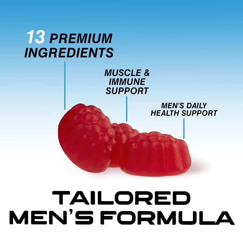 Multivitamin for Men - Complete Daily Mens Multivitamin Gummies with Vitamin D, B Vitamins, Zinc & More - Energy, Memory, Focus & Immune Health Support - 13 Essential Vitamins & Minerals - 60 Capsules