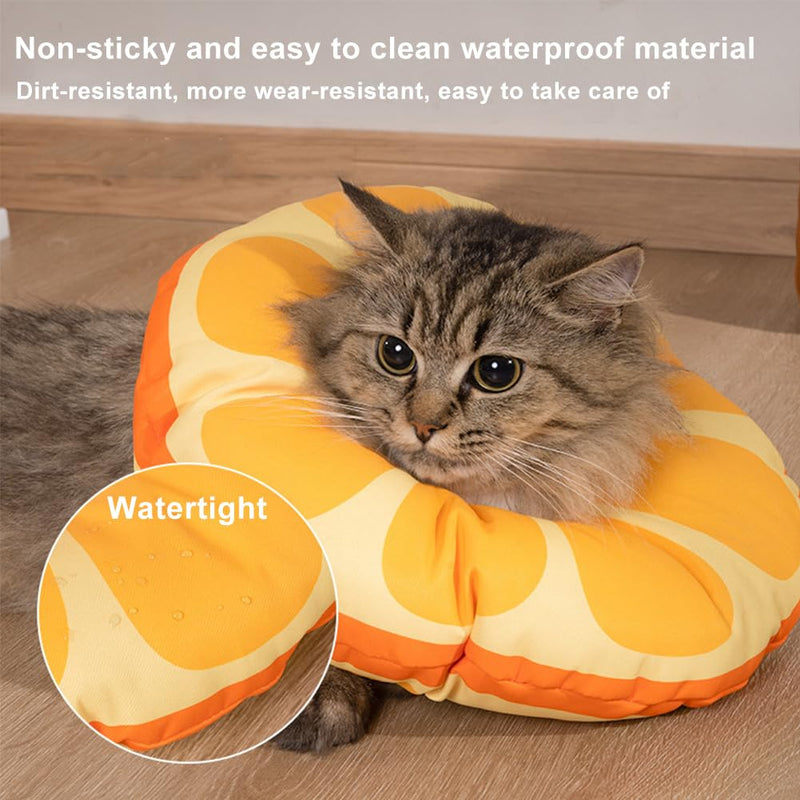 PLUSHCEWT Cat Cone Collar, Soft Adjustable Pet Recovery Collar, Cute Sunflower Neck Cat Cone Pet Recovery Collar for Cats, Kittens, Puppies, Cats, Dogs, Rabbit M - BeesActive Australia