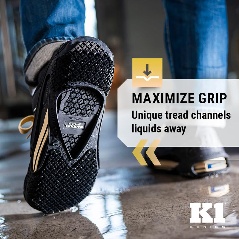 K1 Series SG1 Non-Slip Grip on Oil & Grease for Work/Safety Shoes - Traction Aids for Men & Women in Food Service, Warehouse X-Large