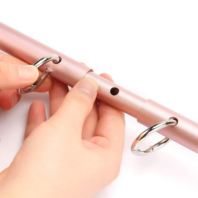 Rose Gold Adjustable Spreader Bar Set, EXREIZST Suitable for Sets Sports Training Fitness Gear Home Gyms
