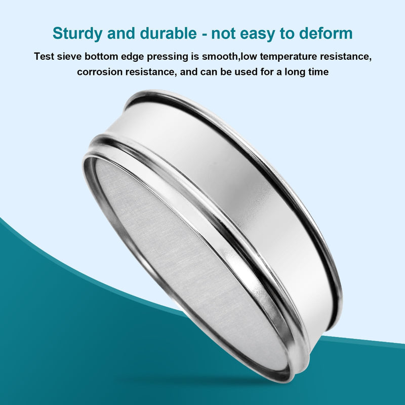 304 Stainless Steel Lab Sieve Screen Mesh, 120 Mesh (0.125mm) Aperture Test Sieve, 12Inch(30cm) Diameter Economy Standard Analysis Sample Test Sieves for Industrial Laboratory Homes 120Mesh(0.125mm)/Ф12in/30cm - BeesActive Australia