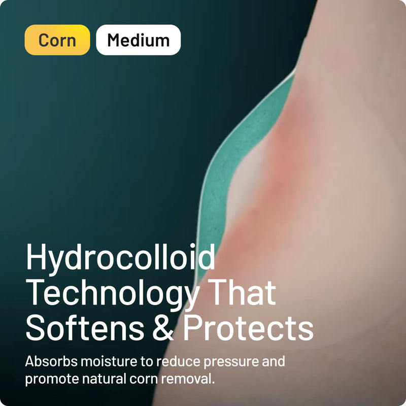 Compeed Corn Medium Size Plasters, 10 Hydrocolloid Plasters, Foot Care, Fast Natural Corn Removal, Dimensions: 1.7 cm x 6.0 cm - BeesActive Australia