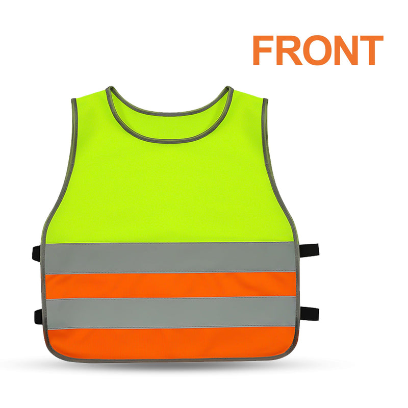 GOOFIT High Visibility Reflective Safety Vest Children's Bicycle Safety Vest Running Lightweight Vest Reflective Vest for School Walking and Playing Boys Girls 3
