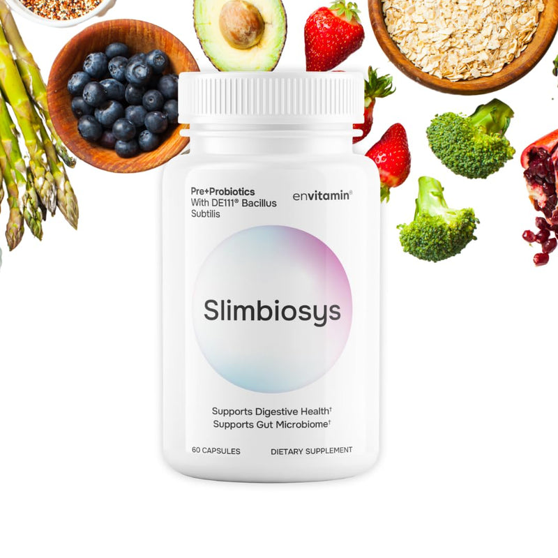 envitamin Slimbiosys Ultra Probiotic Capsule - Pre & Probiotics for Women & Men - Support Your Microbiome 60 Count (Pack of 1)