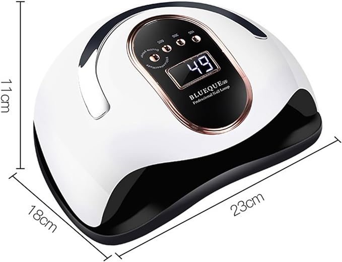 Gel Nail Light, LED & UV Nail Lamp, 168W High Output, 4 Timer Settings, Compatible with All Gel Nails, Smart Sensor, Large Space, Portable Design, Quickly Cures Fingers, Japanese Instruction Manual -  Australia