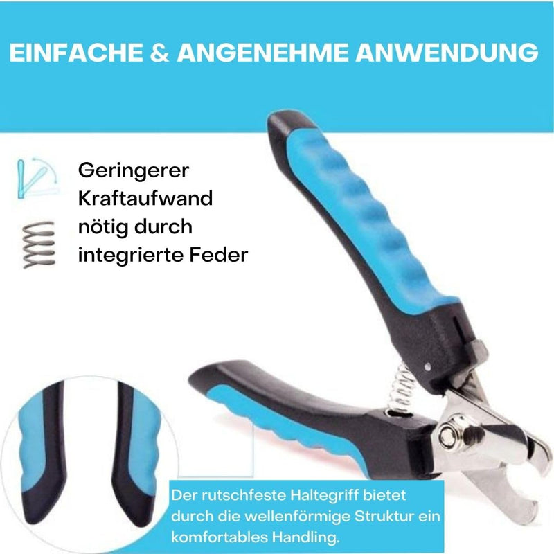 Tiertastisch Claw Scissors for Dogs and Cats, Professional Claw Trimmer with Protective Device and Safety Lock, Claw Care for Home Ergonomic Claw Clippers with Sharp Blades - BeesActive Australia
