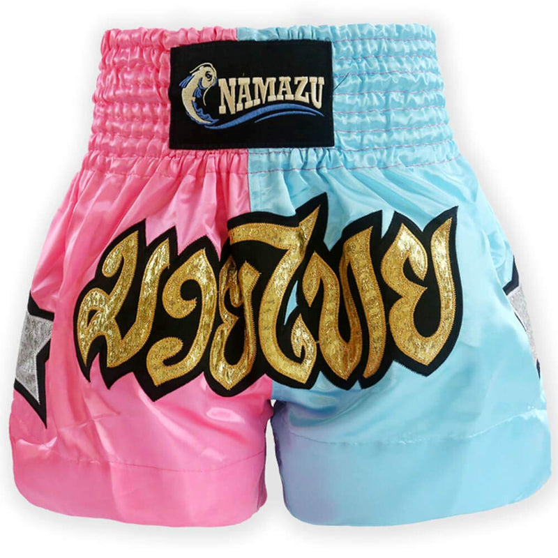 NAMAZU Muay Thai Shorts for Men and Women, High Grade MMA Gym Boxing Kickboxing Shorts. XX-Large 3-powderblue