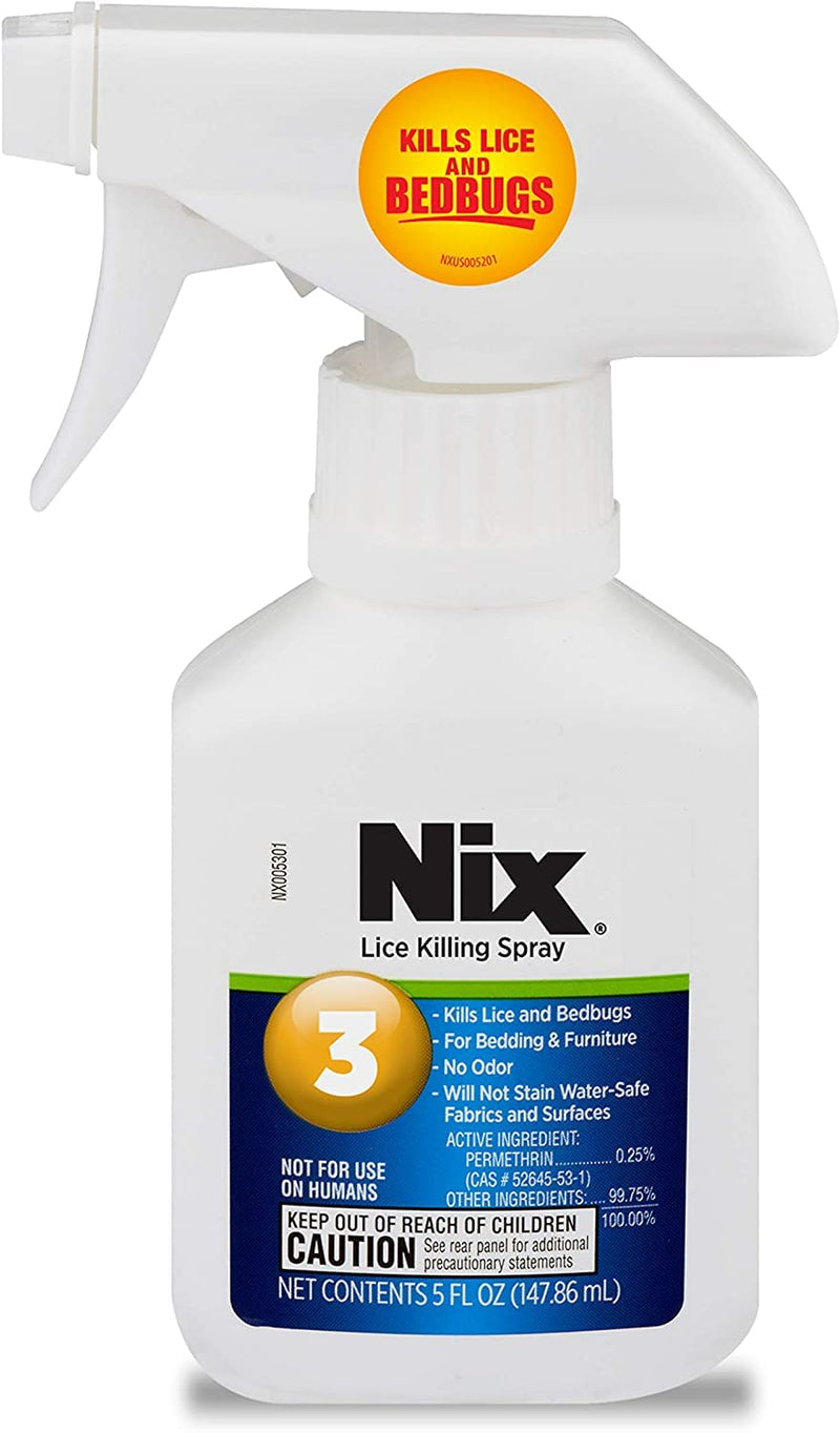 Nix Lice & Bed Bug Killing Spray for Home, Bedding & Furniture, 5 fl oz (Pack of 2) 5 Fl Oz (Pack of 2) - BeesActive Australia