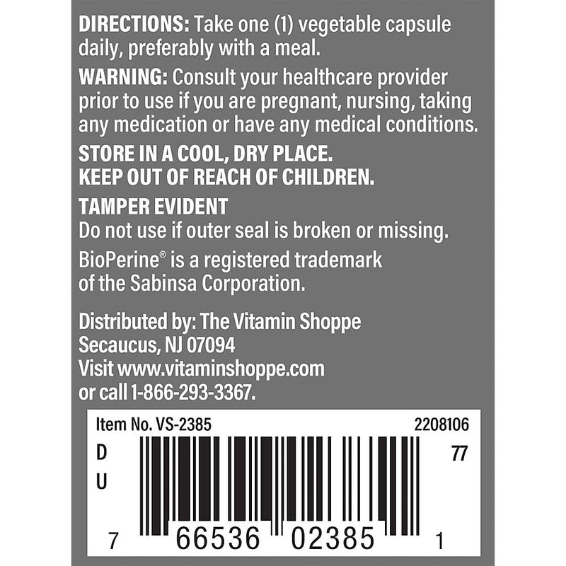 The Vitamin Shoppe DIM Men with BioPerine 200mg - Hormone Balance | Estrogen Metabolism Support | 60 Capsules | Enhanced Absorption