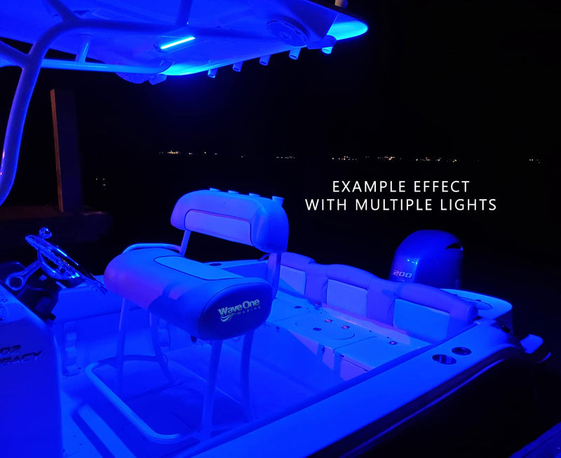 Wave One Marine Flush Mount 3" RGBW Internal Driver LED Courtesy Boat Light | RV Accent | Interior Exterior Deck Transom Cockpit T Top | Waterproof IP67 (White Bezel) White Bezel - BeesActive Australia