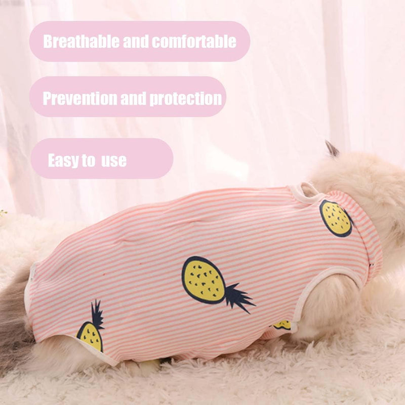 1 Piece Professional Cat Recovery Suit for Abdominal Wounds or Skin Diseases Kitten Surgery Recovery Suit E-Collar Alternative for Cats Dogs Post Surgery (M) - BeesActive Australia