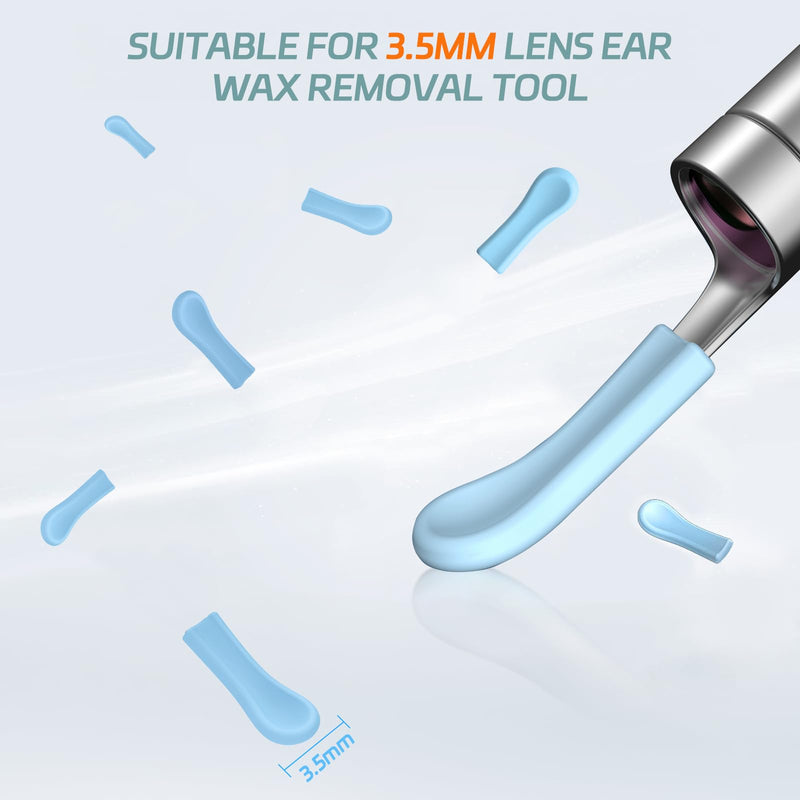 Ear Wax Removal Replacement Tips for Ear Camera, 100 Pieces Replacement Tips Ear for Wet/Dry Ear Wax Cleaning - Ear Spoons Accessories Set for Teens Adults Ear Wax Removal Endoscope - BeesActive Australia