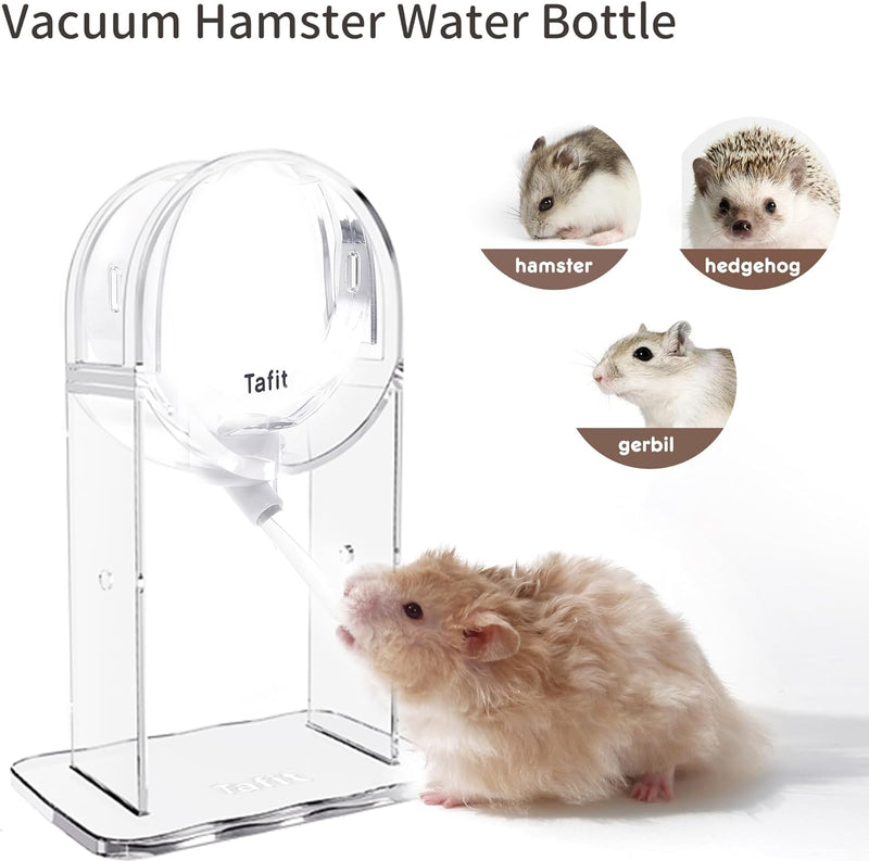 Hamster Water Bottle No-Drip Vacuum Hanging Small Animals Bottle Water Dispenser, for Dwarf Hamsters, Syrian Hamsters, Rats, Mice, Gerbils,Chew Proof, Leakproof, 5.3 oz, 150ml Vacuum Water Bottle - BeesActive Australia