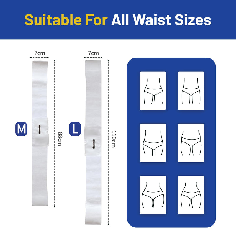Urine Test Complete Kit - 2 oz to 4 oz Sample Bag on Belt,Portable Urine Test Bags with Temperature Strip for Used for Hospitals, Emergency and Travel (Medium)