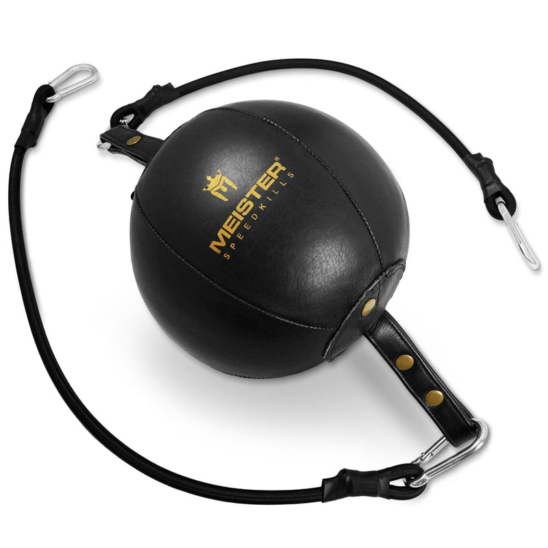 Meister SpeedKills Double-End Leather Speed Bag w/Bungees & Lightweight Latex Bladder Medium (7.0") - BeesActive Australia