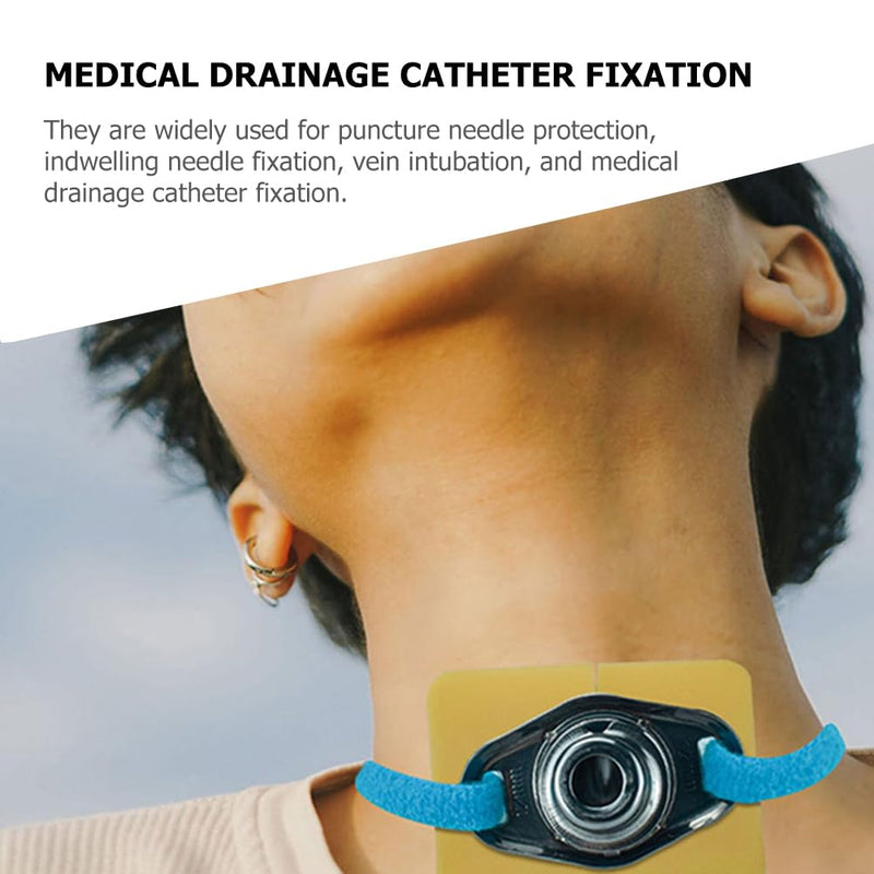 Hemoton 6 Pcs Tracheostomy Tube Holder Belt,Conduit Neck Ties Strap,Trachea Bands Securement Device Hospital Accessorie,Tracheostomy Tube Holder,Sponge Tracheostomy Strap Hospital Neck Straps Sky-bluex2pcs 46X2.8X0.2CMx2pcs - BeesActive Australia