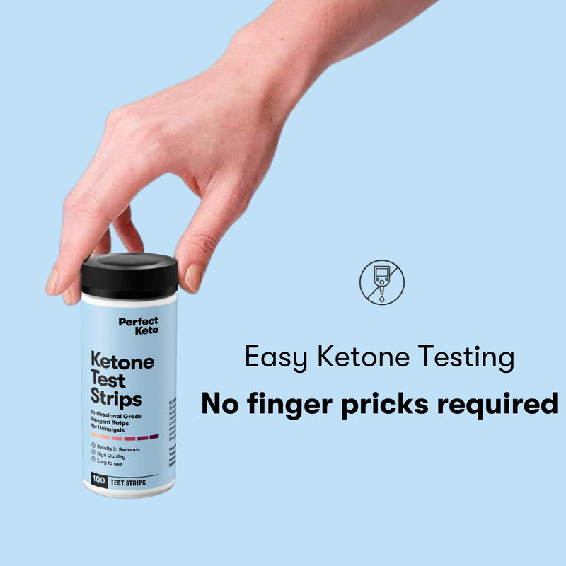 Perfect Keto Ketone Test Strips Kit for Testing Ketones on Low Carb Ketogenic Diet, Monitor Ketosis, Keto Diet Tracker, Urine Test Strips, 100 CT - BeesActive Australia