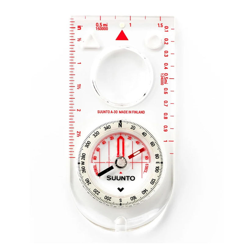 SUUNTO A-30 Compass: Compact, hiking compass with luminous markings in low light Northern Hemisphere USGS UTM - BeesActive Australia