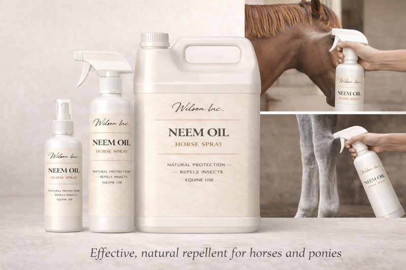 Equine Neem Oil Spray – Premium Ready to Use Neem Oil Mist for Horses – Elegant Daily Care for Horses, Stables & Insect-Prone Areas (250ml) 250ml