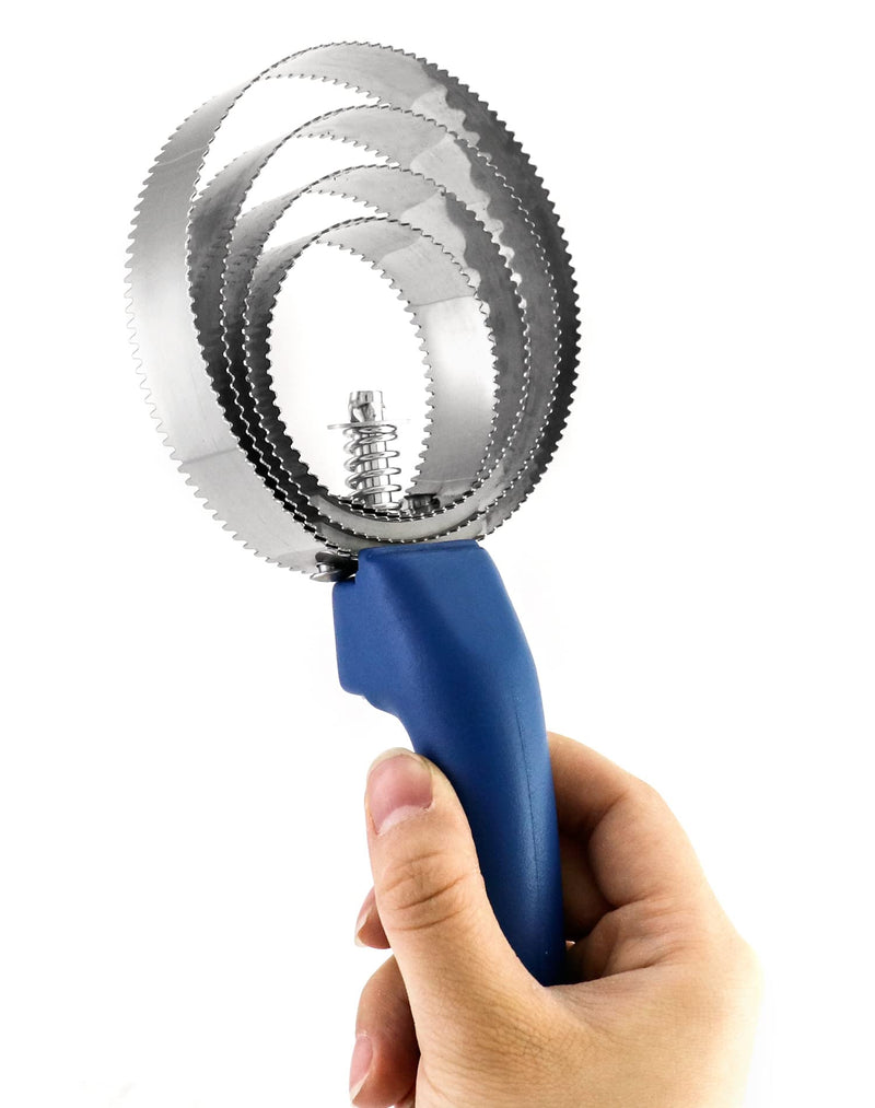 QWORK® double-sided curry comb, horse brush, 4 rings, with soft touch handle - BeesActive Australia