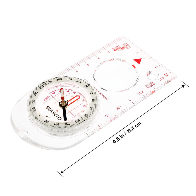 SUUNTO A-30 Compass: Compact, hiking compass with luminous markings in low light Northern Hemisphere USGS UTM - BeesActive Australia
