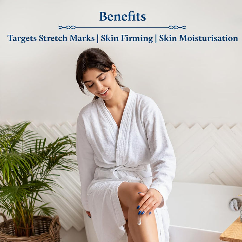 Blue Nectar Stretch Mark Cream for Pregnancy and Postpartum, Moisturizing Body Lotion for Women with Cocoa and Shea Butter for Pregnancy Gifts (12 Herbs, 6.76 fl oz) - BeesActive Australia