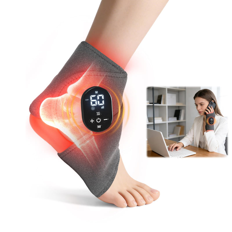 Foot Renew Massager for Neuropathy, with Red Light Therapy for Feet & Ankle, Infrared Neuropathy Foot Massager with Heat, 8 Massage Modes, 20 Intensity Levels,Ankle & Body Massager1pack - BeesActive Australia