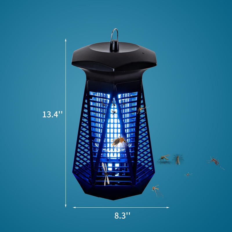 Bug Zapper Outdoor Indoor, 4200V 18W Electric Mosquito Zapper, Fly Traps, Fly Zapper, IPX6 Waterproof Mosquito Killer for Home Patio Office Courtyard - BeesActive Australia