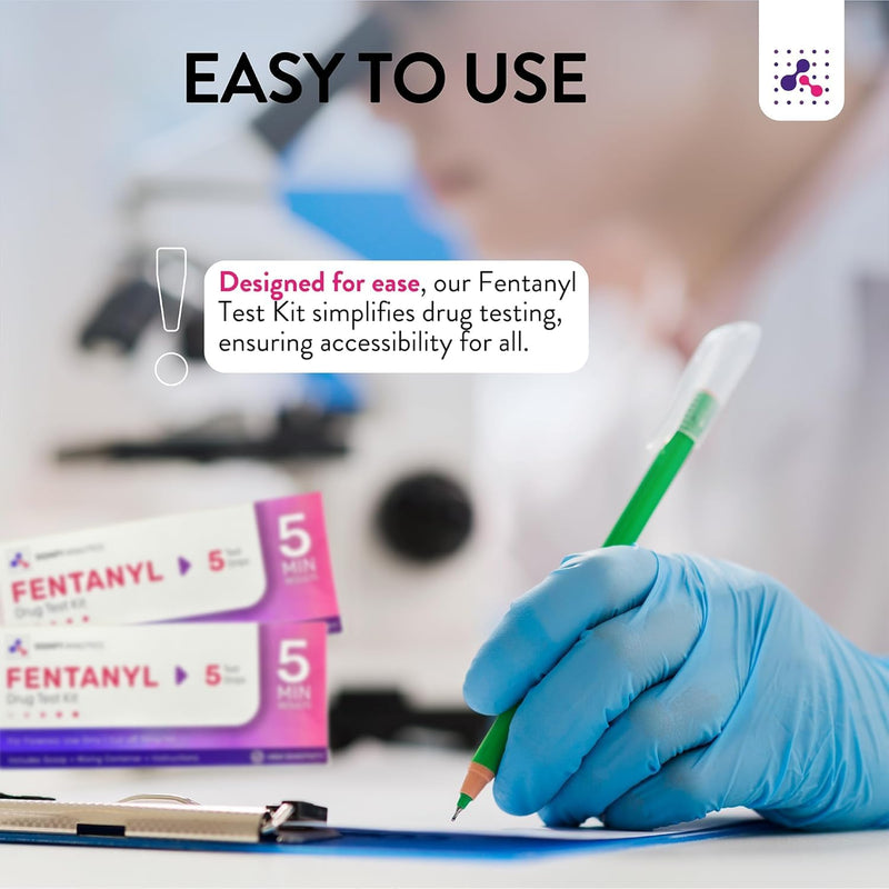 Signify Analytics Fentanyl Test Kit for Pills, Powders, and Liquids | Includes 5 Fentanyl Test Strips | Signify Analytics Ultra-Sensitive Fentanyl Test Strips for Drug Testing - BeesActive Australia