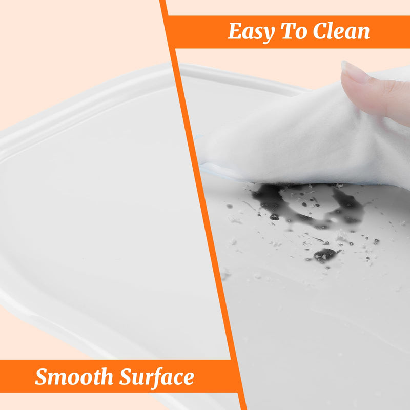 Gnegni Seat Tray Attachment Accessory Compatible with Bumbo Floor Seat, Smooth Tray Surface Easily Attaches to Baby Bumbo Floor Seat for Baby Feeding and Playing, Easy to Clean & Release-White White - BeesActive Australia