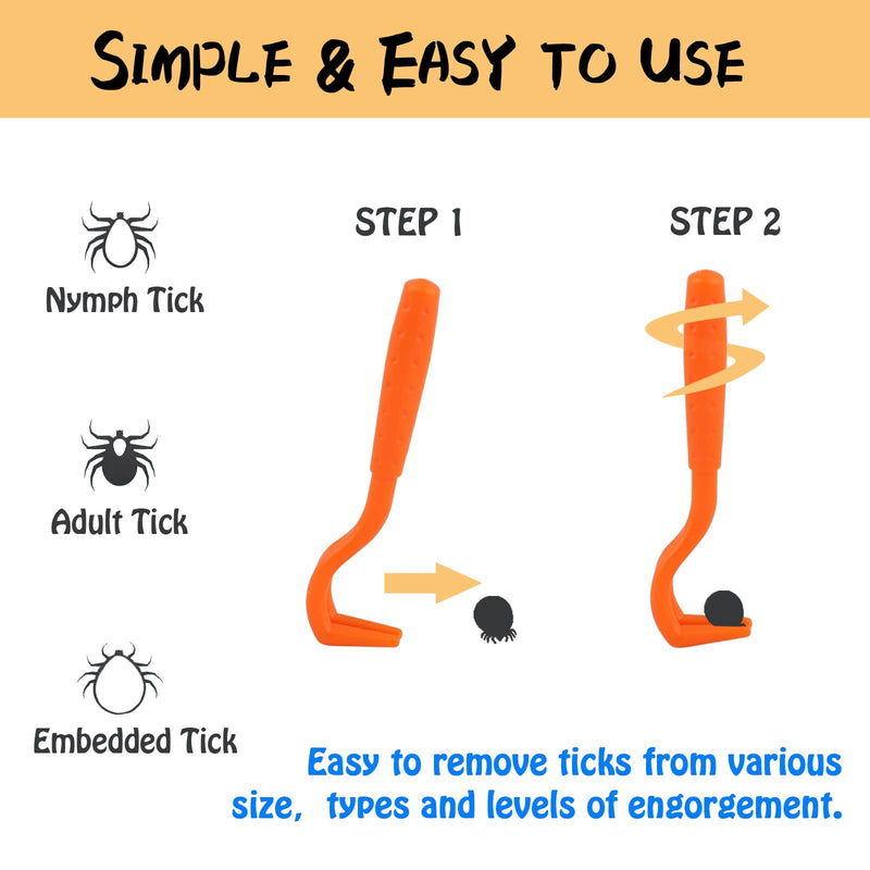 Tick Removal Tool for Dogs, Cat Comb for Shedding, Stainless Steel Pet Hair Grooming Comb Kit, Tear Stain Remover Comb for Small Dogs(10 Pack) Tick Removal Kit - BeesActive Australia