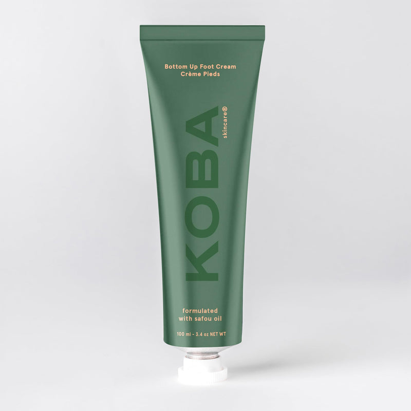 KOBA Bottom Up Foot Cream - Moisturizer for Women & Men - Hydrating - Normal to Very Dry Skin - Zesty, Woody, & Spicy Fragrance - Natural - Vegan - Shea Butter - Safou Oil - Sweet Almond Oil (100 ml) - BeesActive Australia