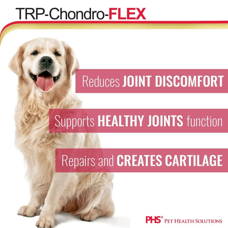 PHS TRP-Chondro-Flex Joint Support Supplement for Dogs - Glucosamine, MSM, Chondroitin - Hip and Joint Pain Relief and Support - Made in USA - 120 Soft Chews - BeesActive Australia